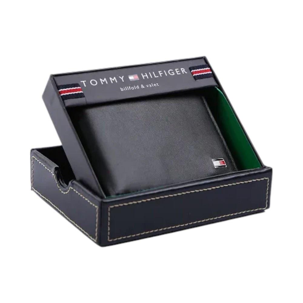 TOMMY HILFIGER MEN WALLET 31TL13X008-001 BLK