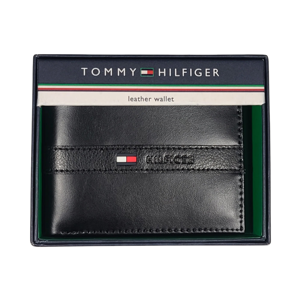TOMMY HILFIGER MEN WALLET 31TL22X062-001 BLK