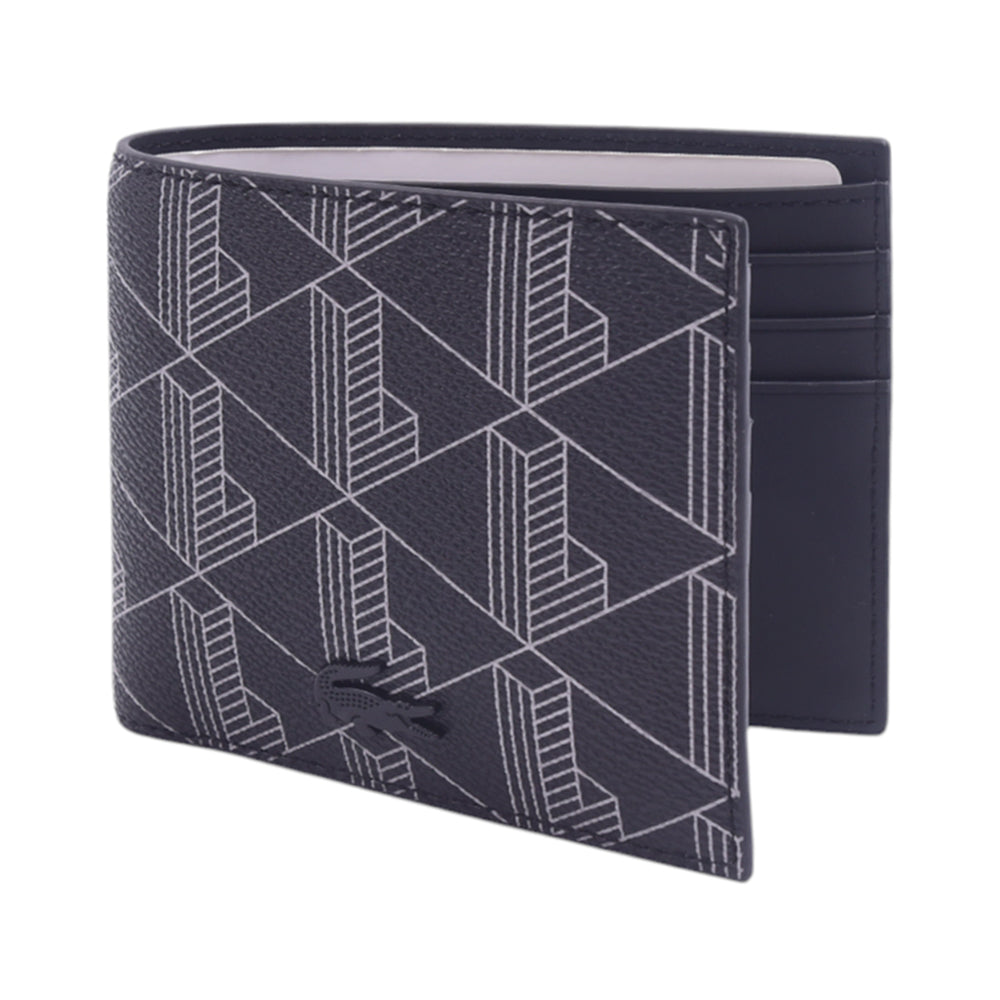 LACOSTE WALLET NH3697LX-H45 NOIR GRIS