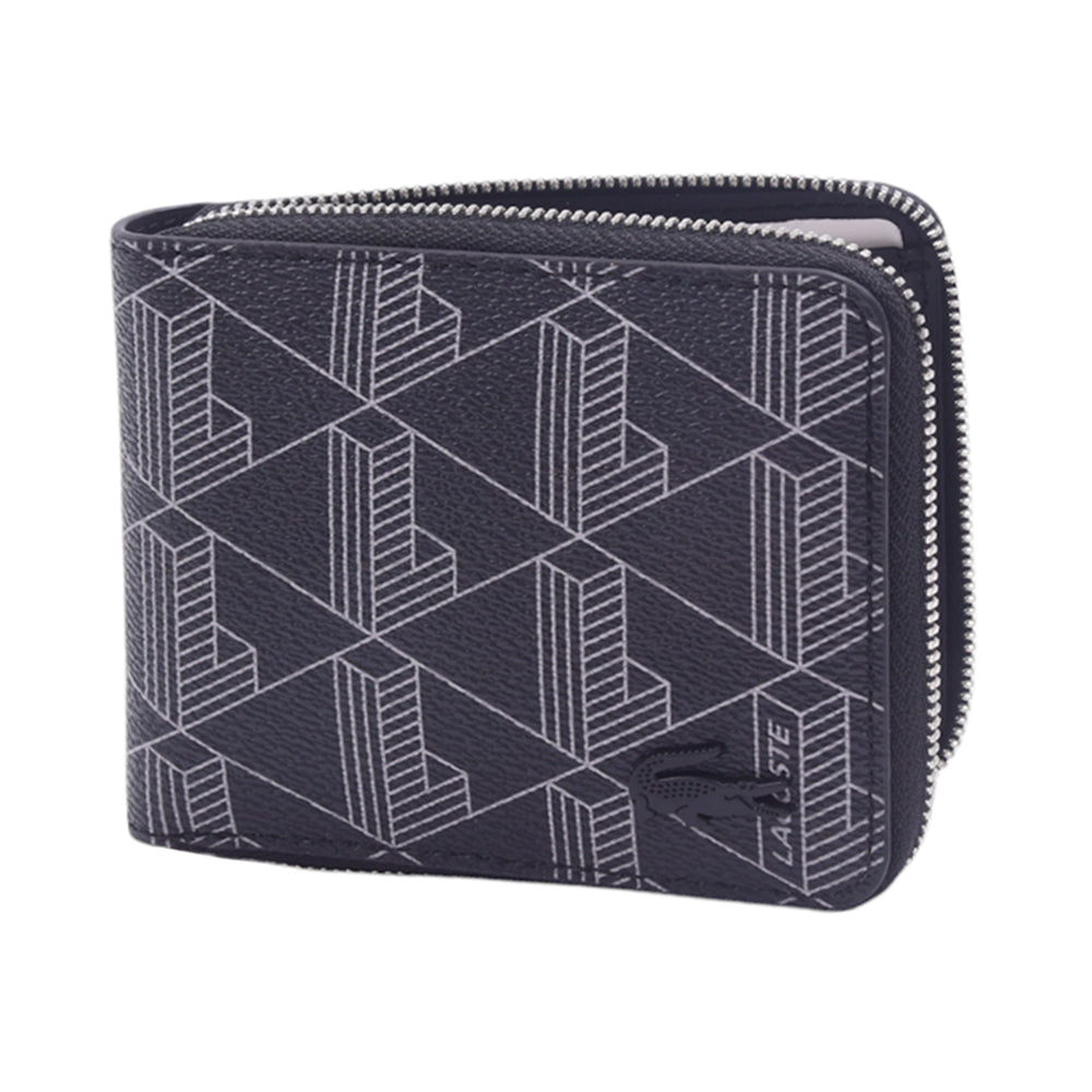 LACOSTE WALLET NH4005LX-H45 NOIR GRIS