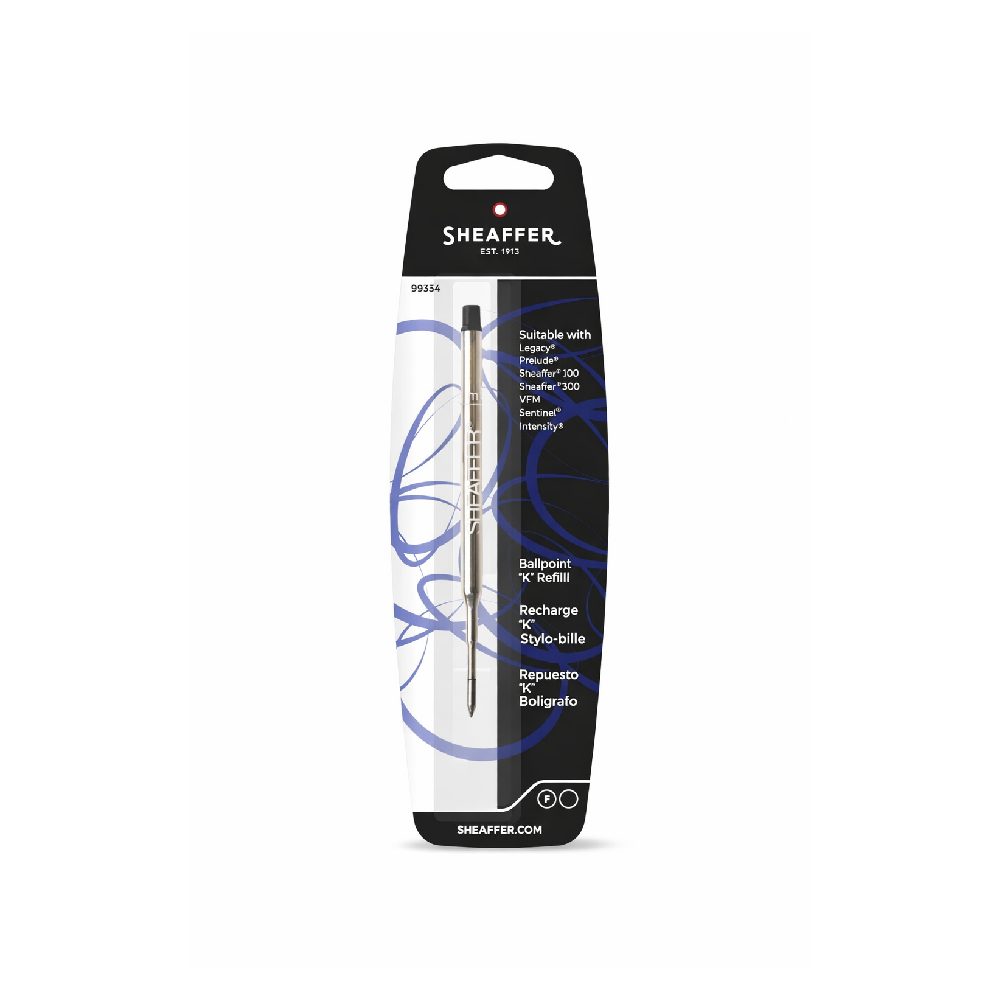 SHEAFFER 99334 BALLPEN REFILL BLACK FINE