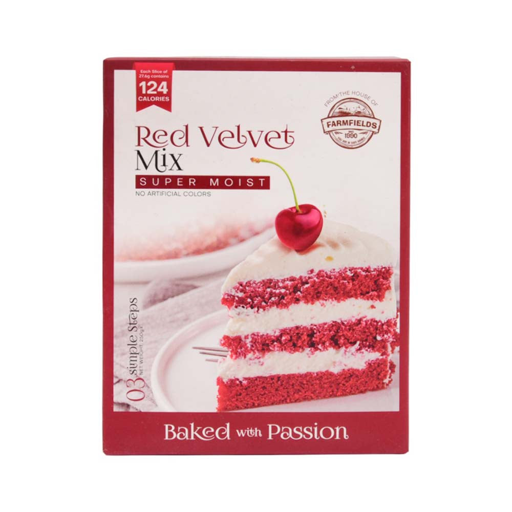 FF S.F RED VELVET CAKE MIX 250 GM