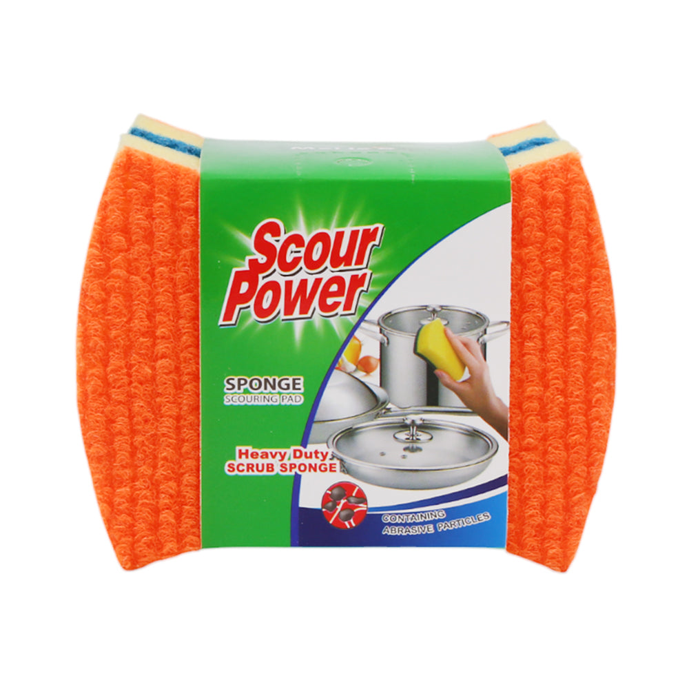 SCOUR POWER SPONGE 2PC CURVED IR 100820/G13-14