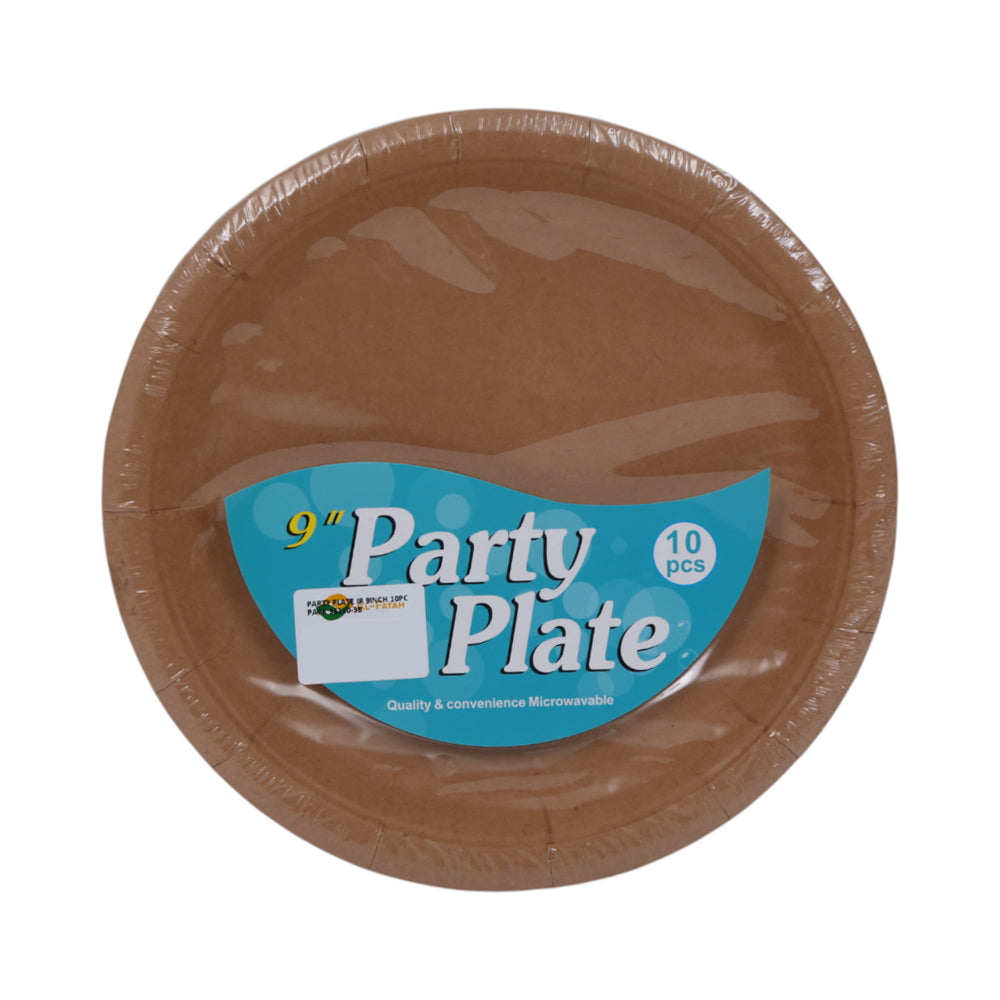 PARTY PLATE IR 9INCH 10PC PACK 36110-38