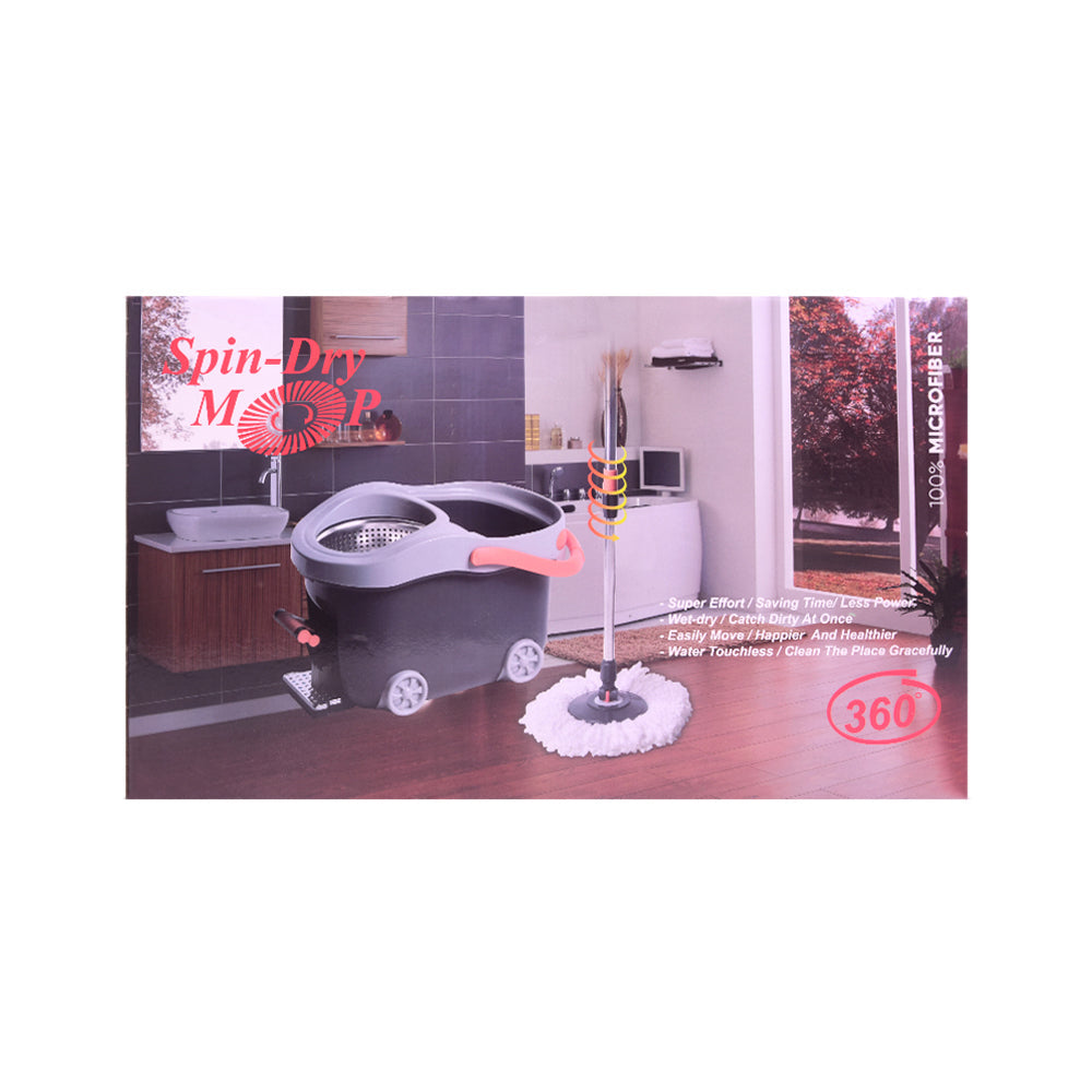 STEEL SPIN MOP BUCKET W-PADEL IR LV-A01