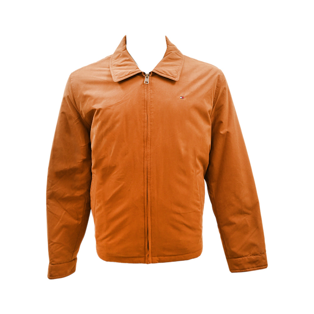 TH MEN L/S MICROTWILL FILLED JACKET 159AK-644 BRN L (IRW) (C