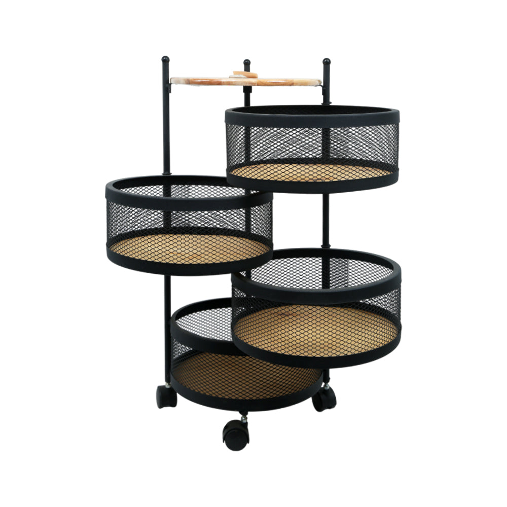 KITCHEN TROLLEY 4TIRE METAL 111190