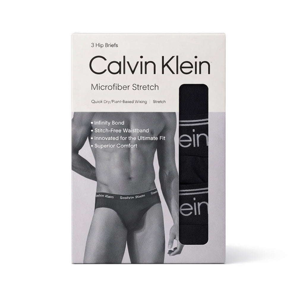 CK MEN BRIEFS P-3 NB4408-001 BLK XL (IR)