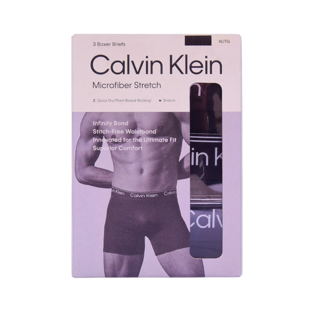 CK MEN BOXER BRIEFS P-3 NB4410-001 BLK XL (IR)