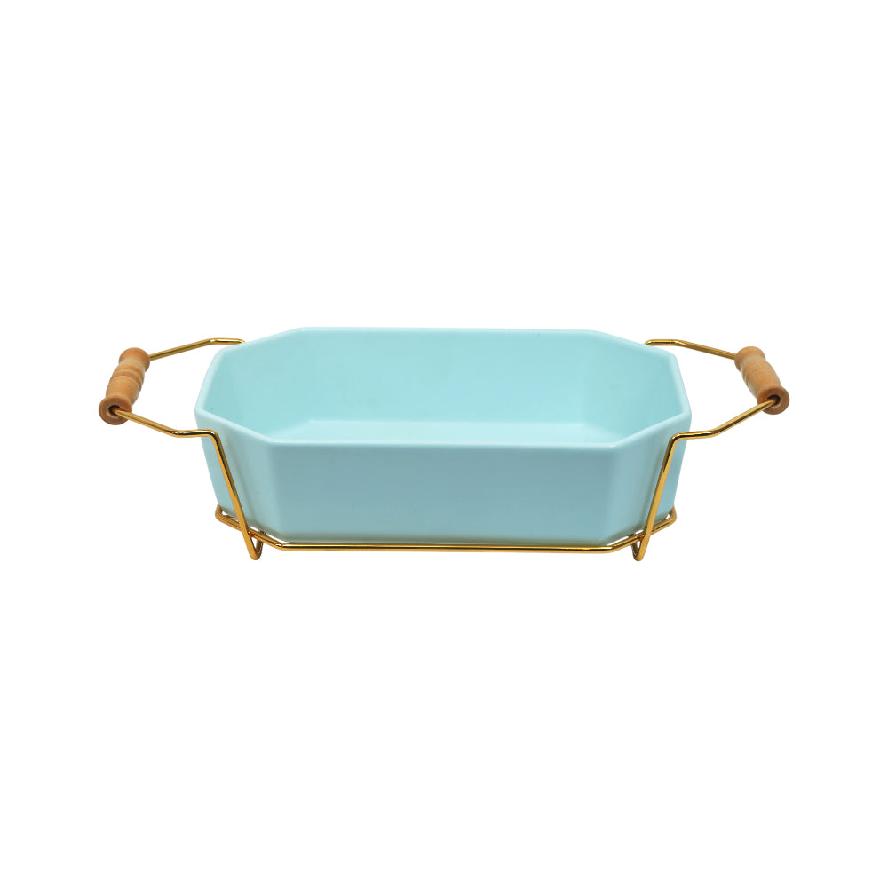 DISH WITH STAND RECTANGULAR ONE MORE IR 7125D-C524-11.5R