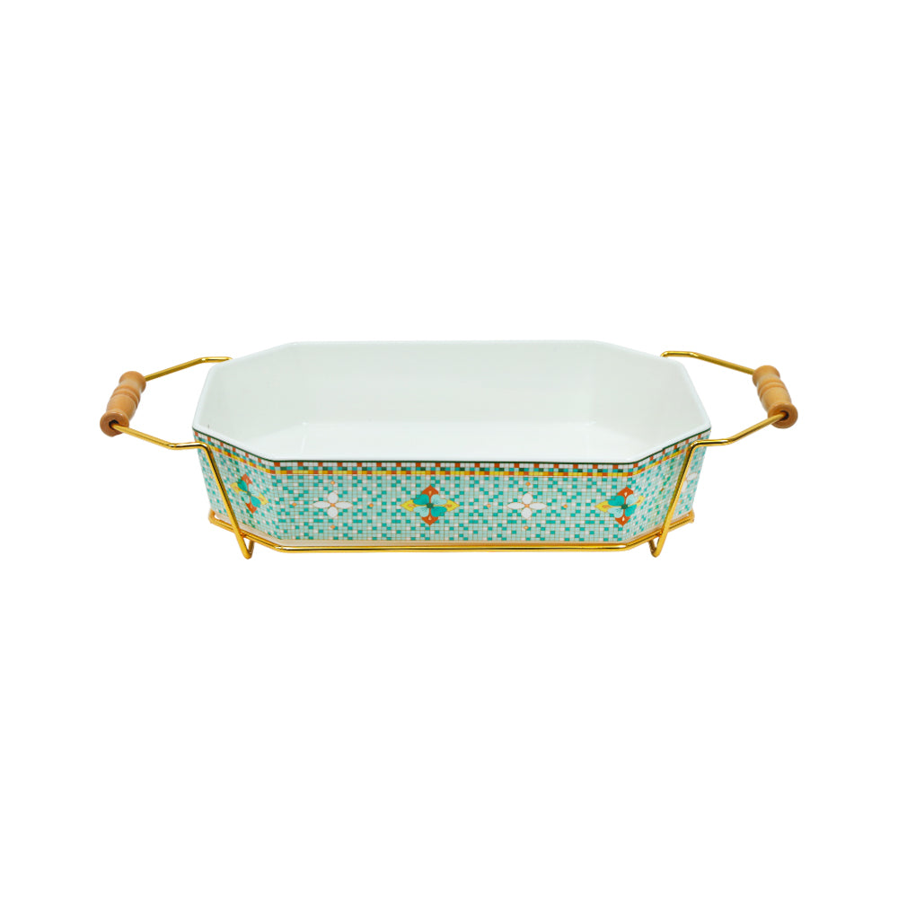 DISH WITH STAND RECTANGULAR ONE MORE IR 7125D-13.5R-D290G