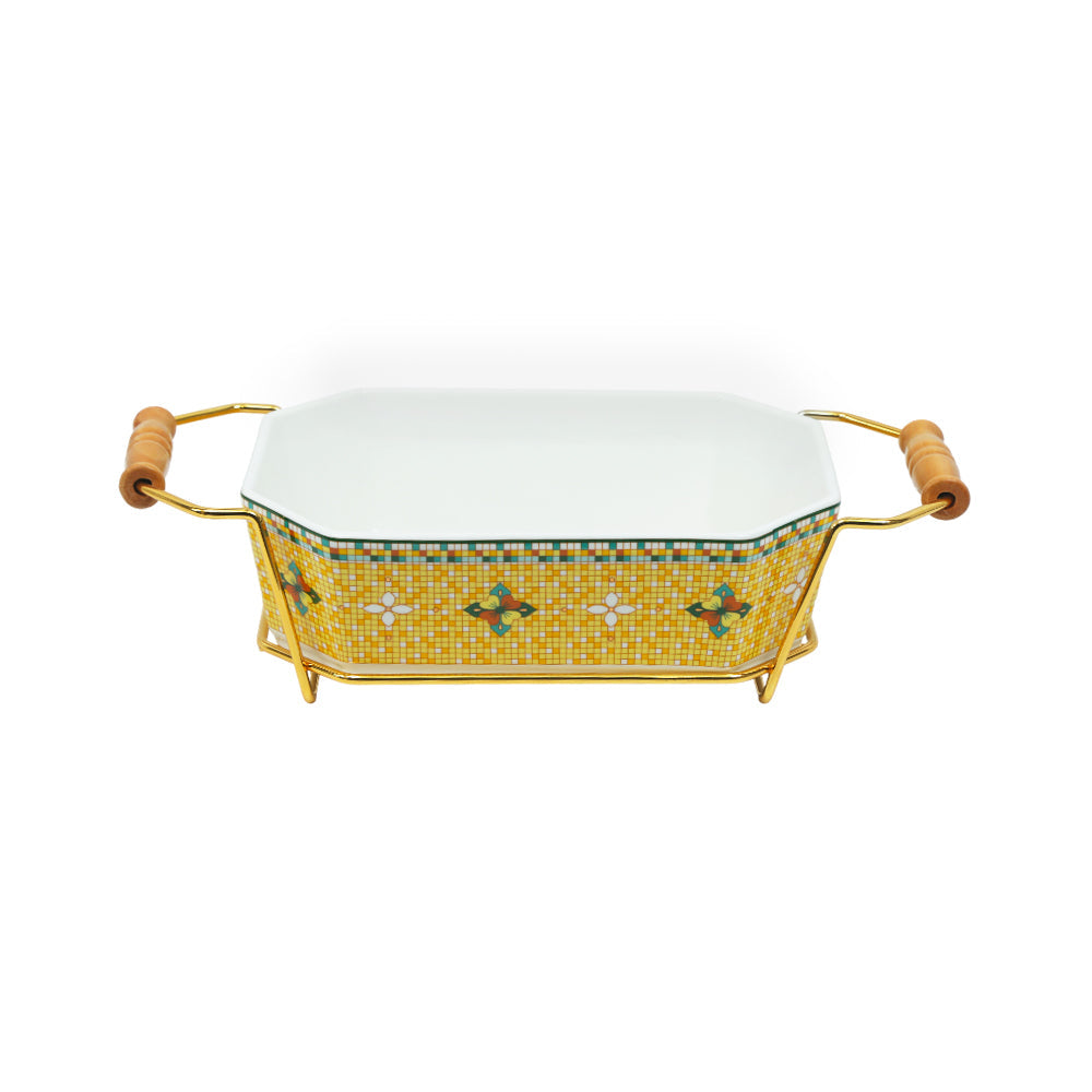 DISH WITH STAND RECTANGULAR ONE MORE IR 7125D-9.5R-D290Y