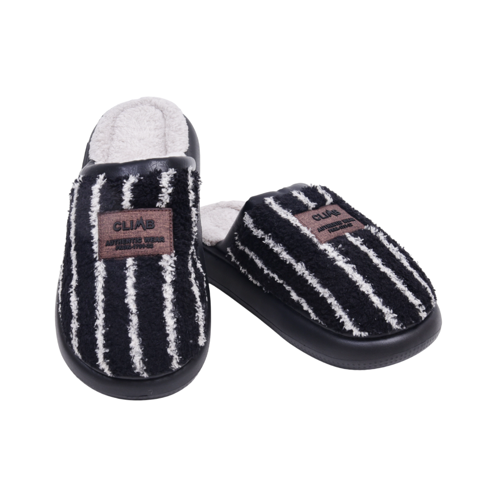 MENS CARPET SLIPPER IR 44-45 BLACK 2581 40-45