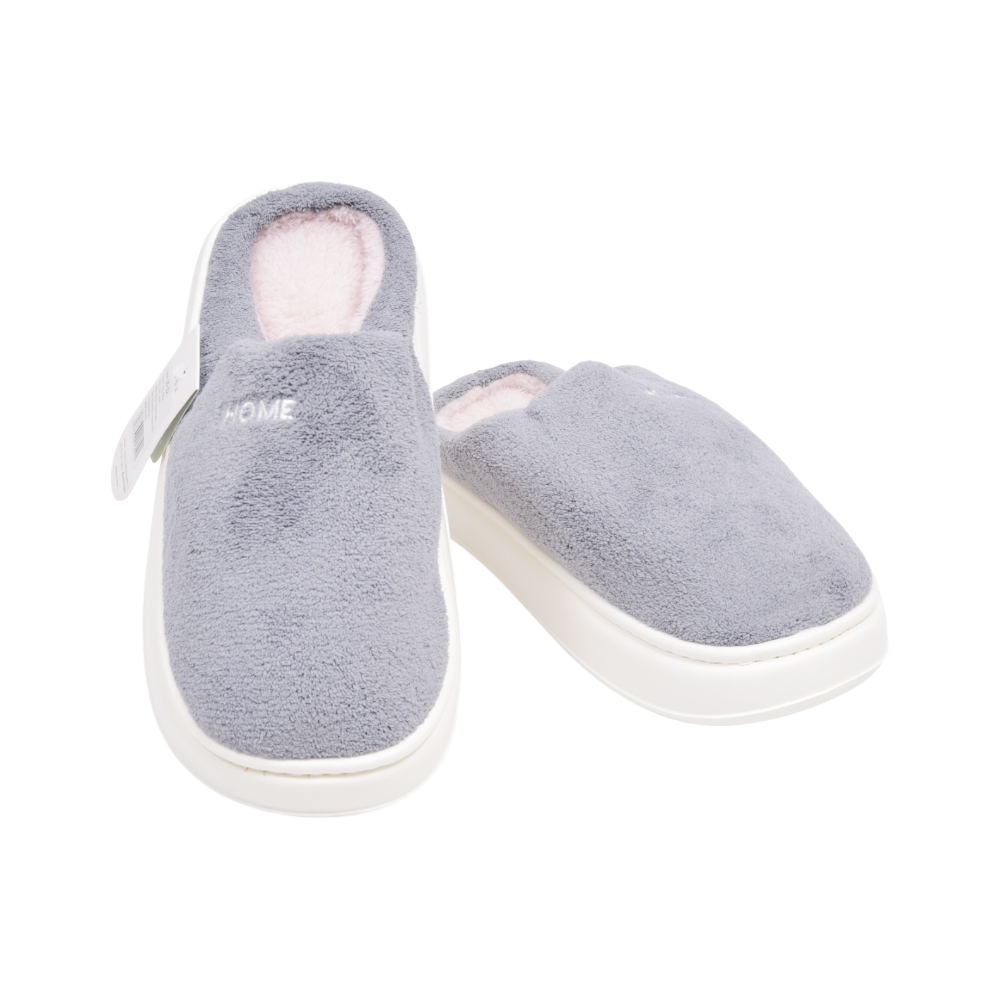 MENS CARPET SLIPPER IR 42-43 GREY 25-22 40-45