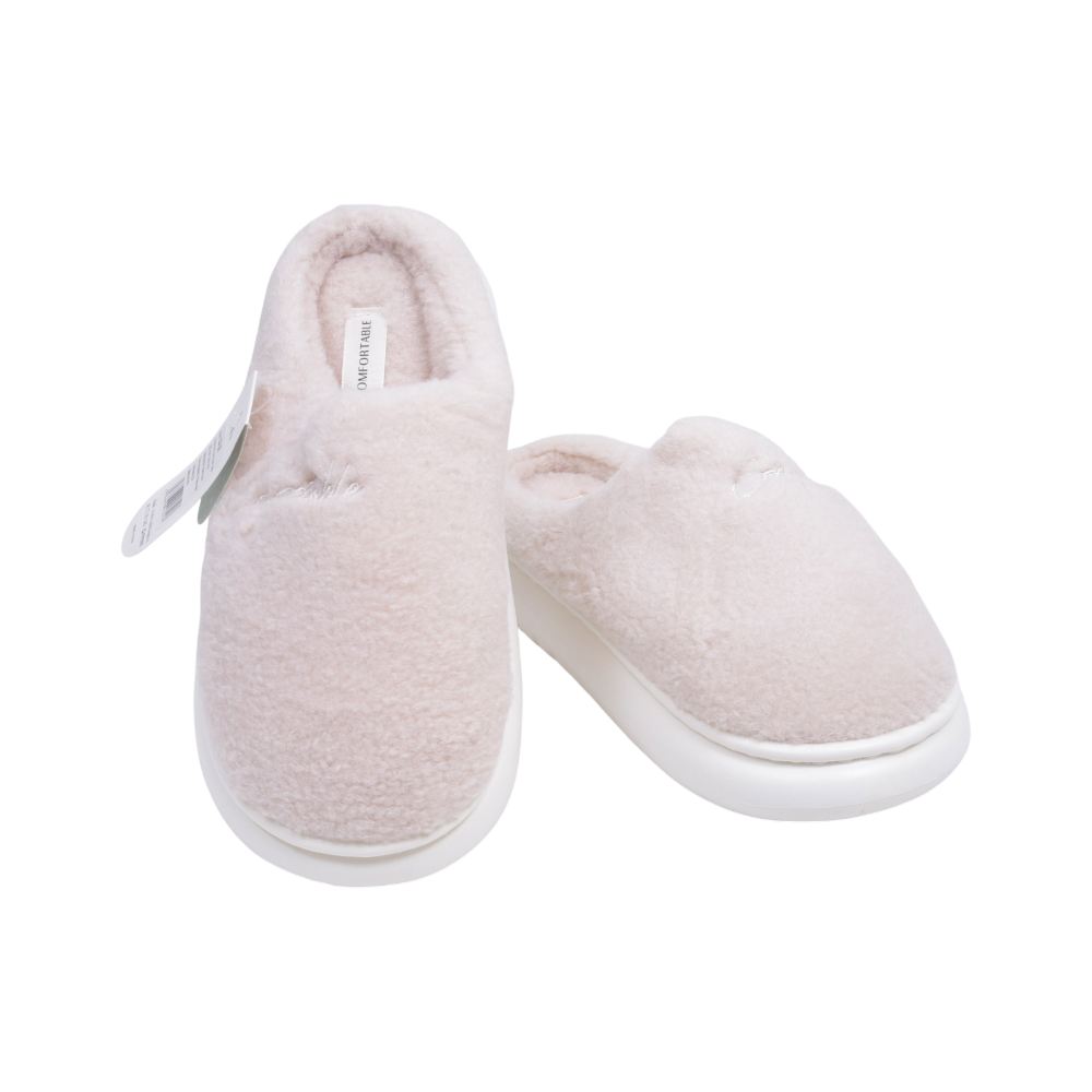 LADIES CARPET SLIPPER IR 38-39 CREAM 25-28 36-41