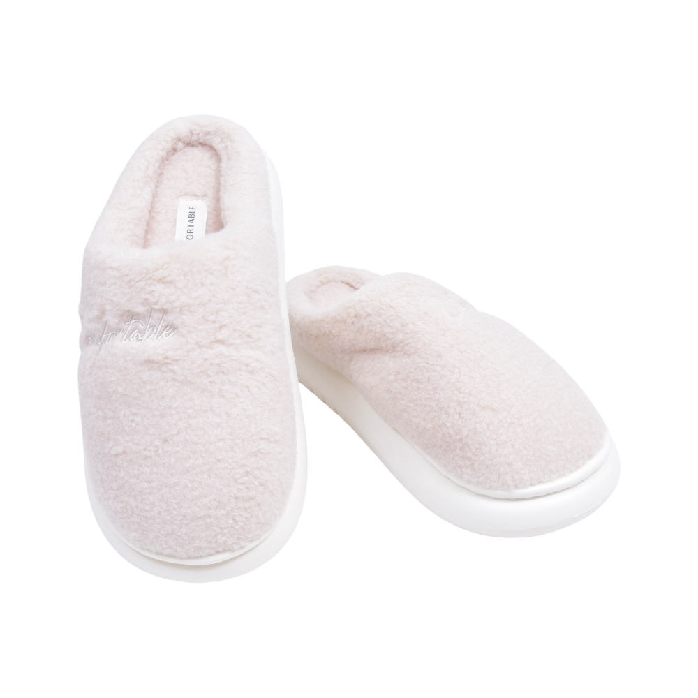 LADIES CARPET SLIPPER IR 36-37 CREAM 25-28 36-41