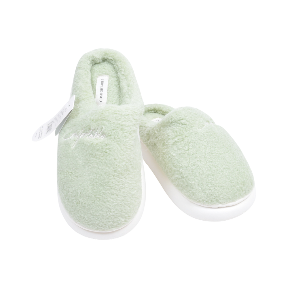 LADIES CARPET SLIPPER IR 38-39 GREEN 25-28 36-41