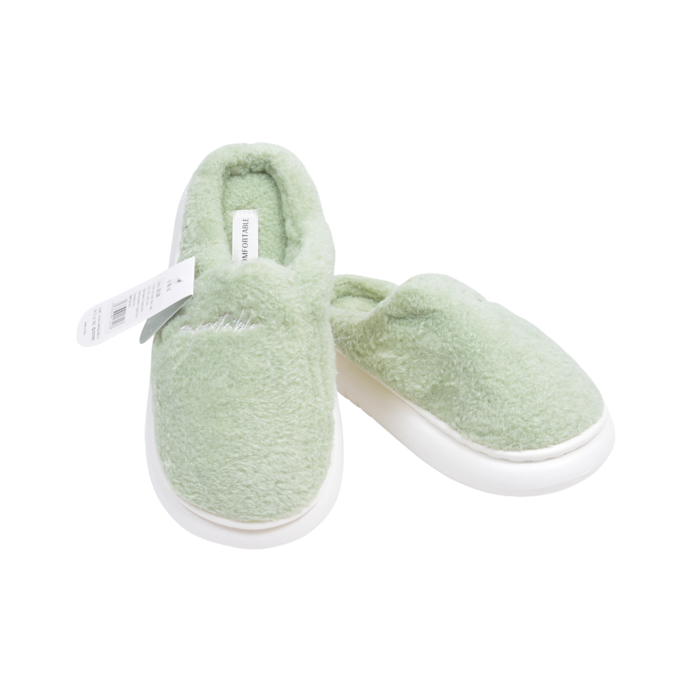 LADIES CARPET SLIPPER IR 36-37 GREEN 25-28 36-41