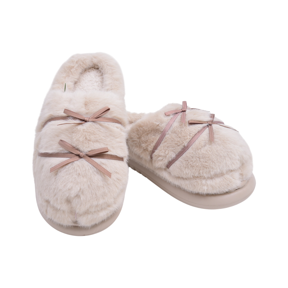 LADIES CARPET SLIPPER IR 40-41 BEIGE 25-55 36-41