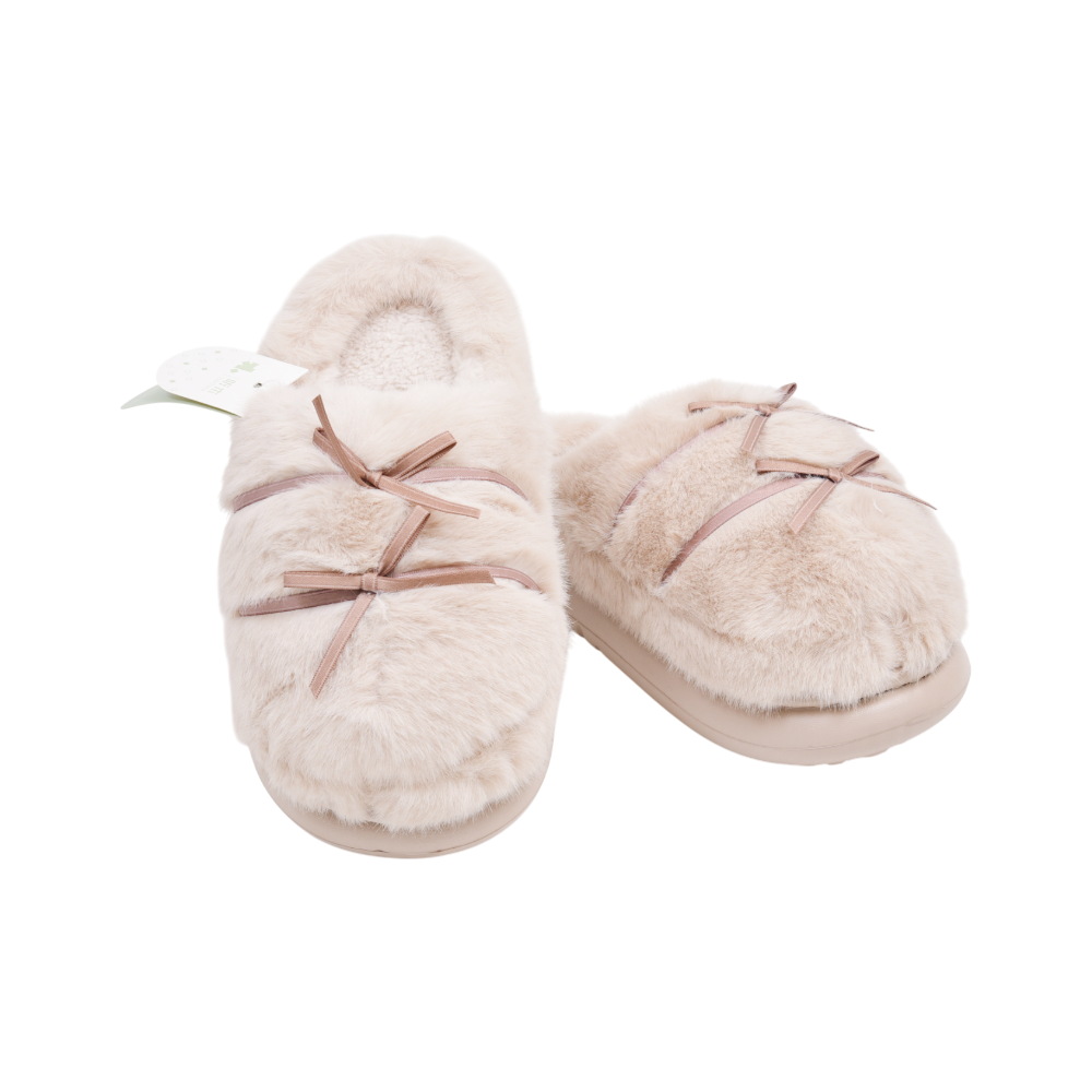 LADIES CARPET SLIPPER IR 38-39 BEIGE 25-55 36-41
