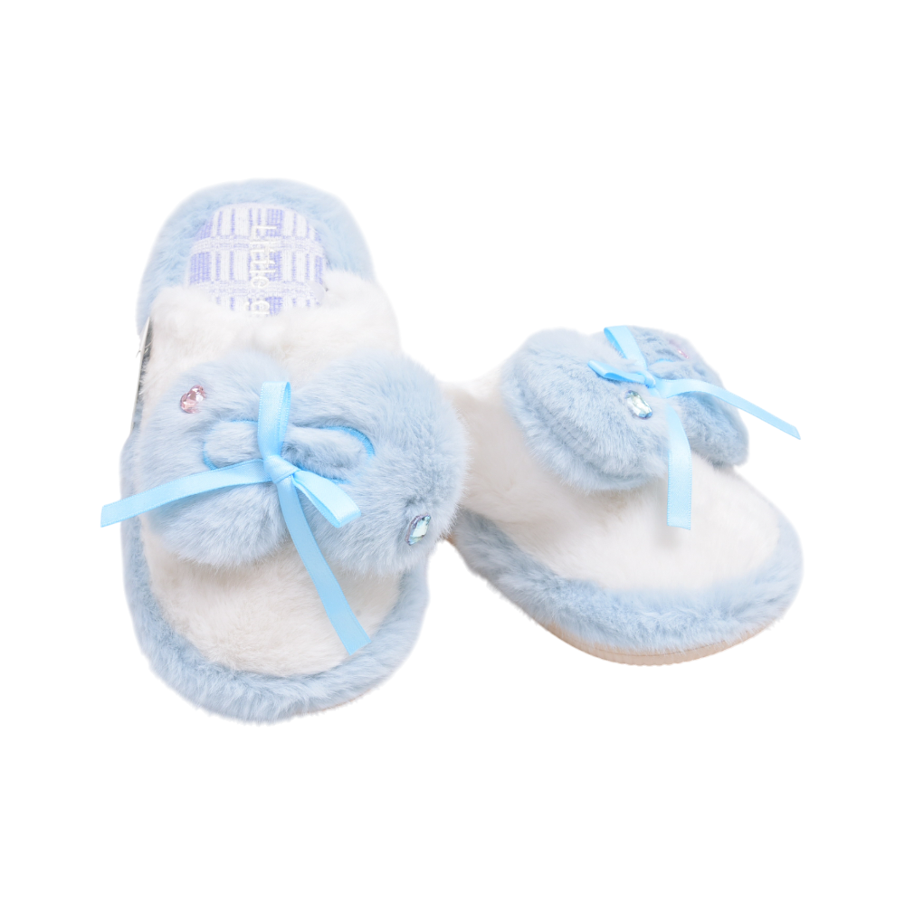 LADIES CARPET SLIPPER IR 38-39 SKYBLUE 25-6-1 36-41