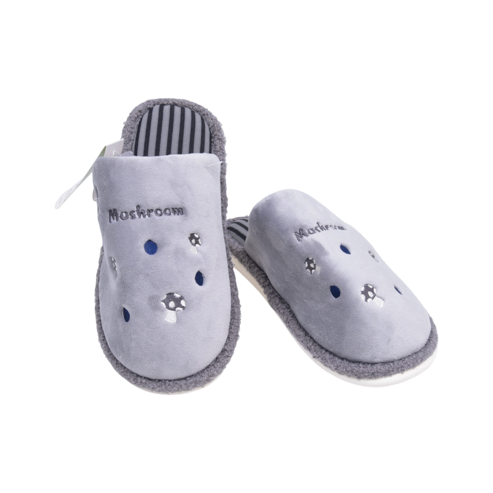MENS CARPET SLIPPER IR 42-43 GREY 25-92 40-45