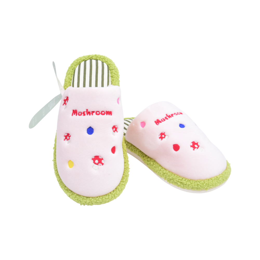 LADIES CARPET SLIPPER IR 38-39 GREEN/PINK 25-92 36-41