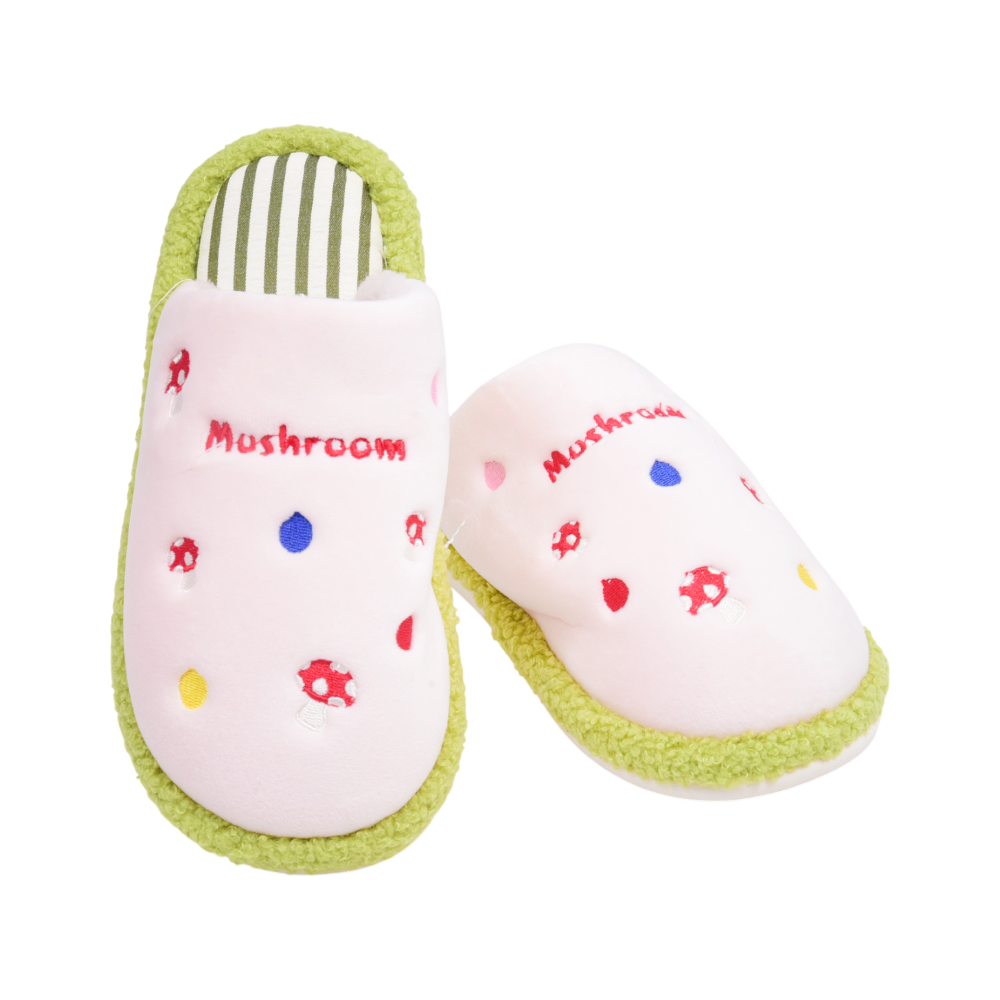 LADIES CARPET SLIPPER IR 36-37 GREEN/PINK 25-92 36-41