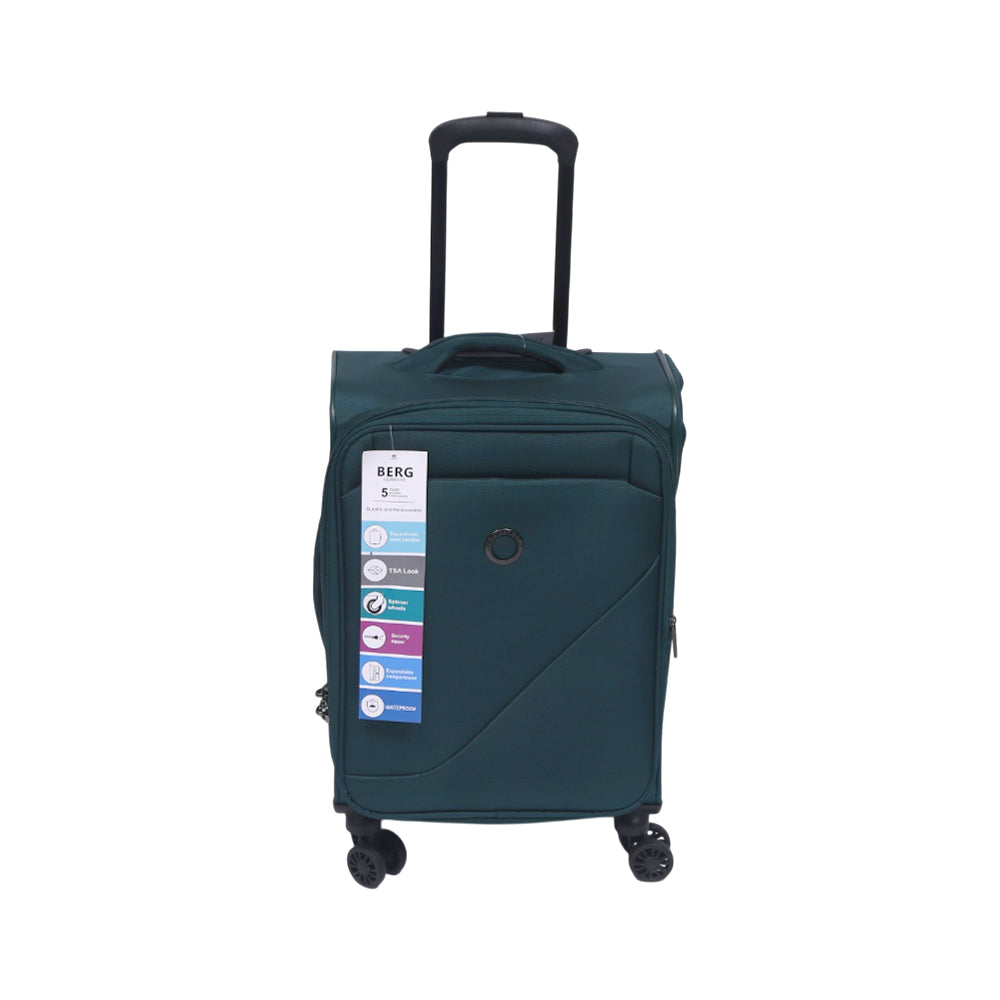 BERG GERMAN TROLLEY CASE DESTINATION GREEN 20 INCH