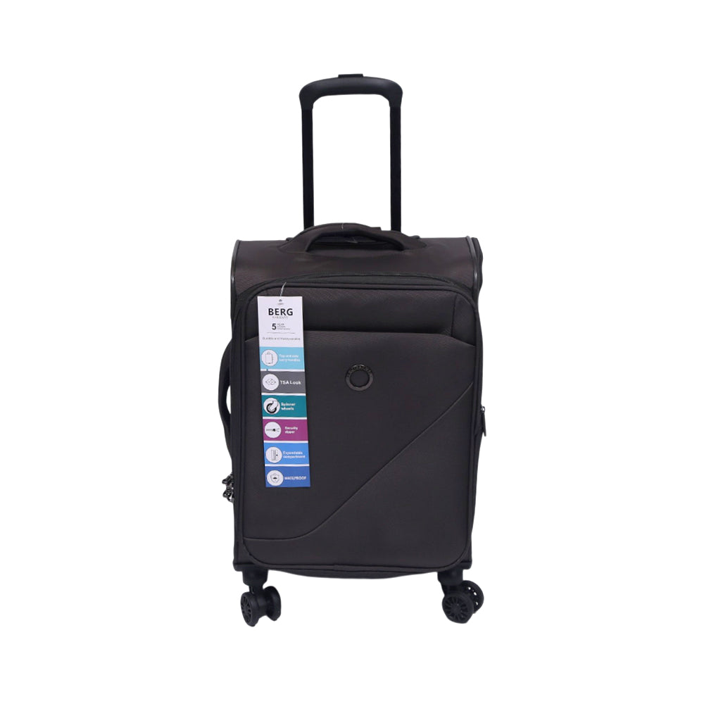 BERG GERMAN TROLLEY CASE DESTINATION GREY 20 INCH