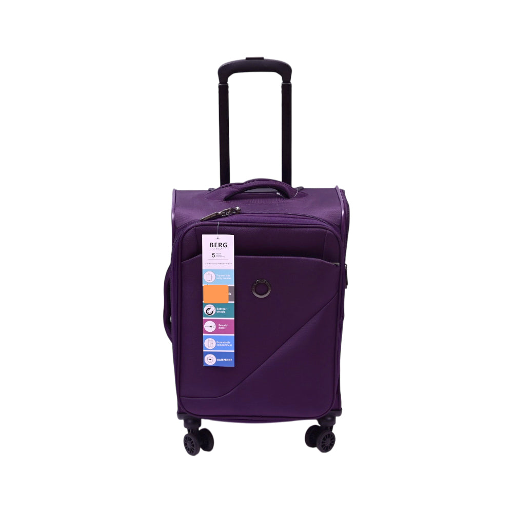 BERG GERMAN TROLLEY CASE DESTINATION PURPLE 20 INCH