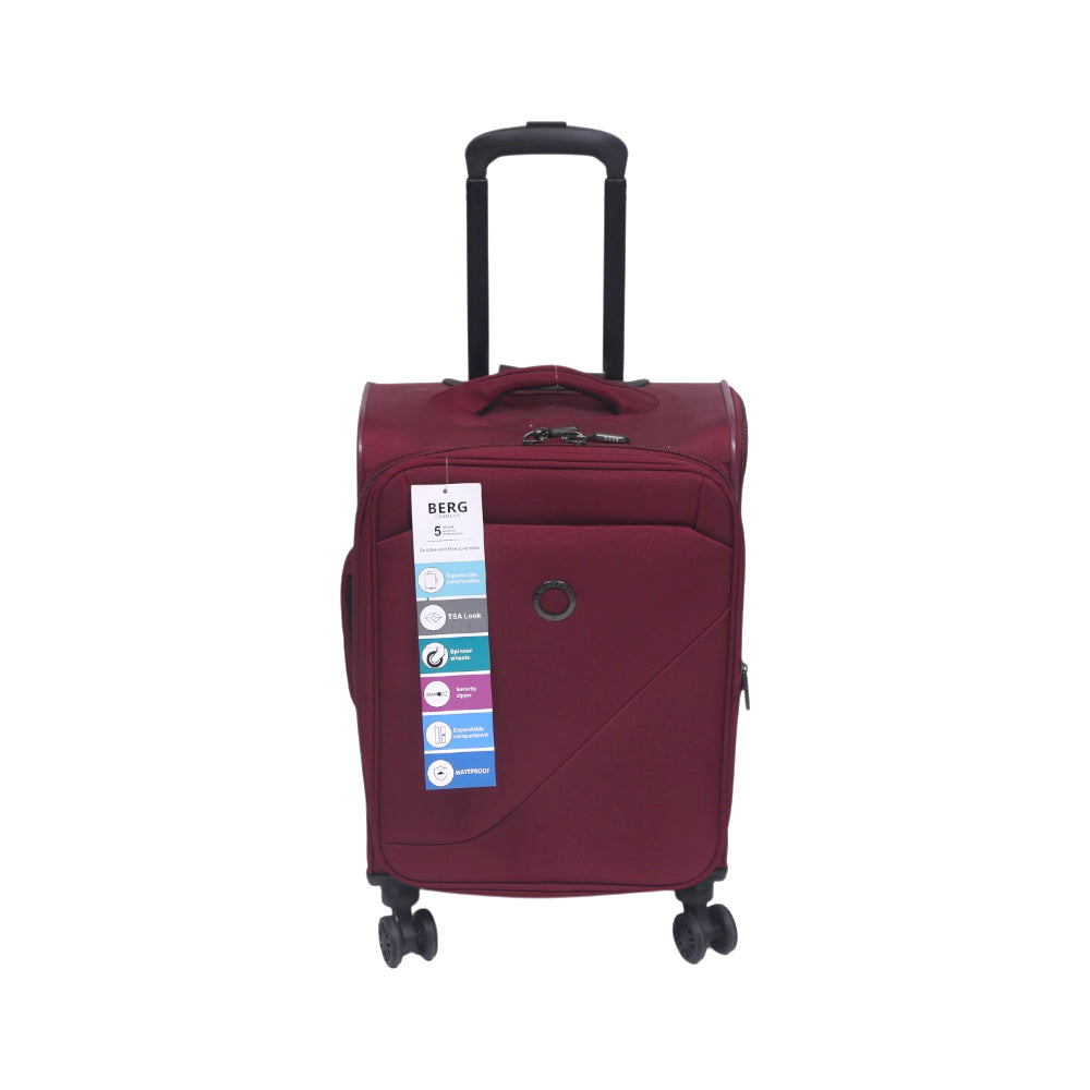 BERG GERMAN TROLLEY CASE DESTINATION RED 20 INCH