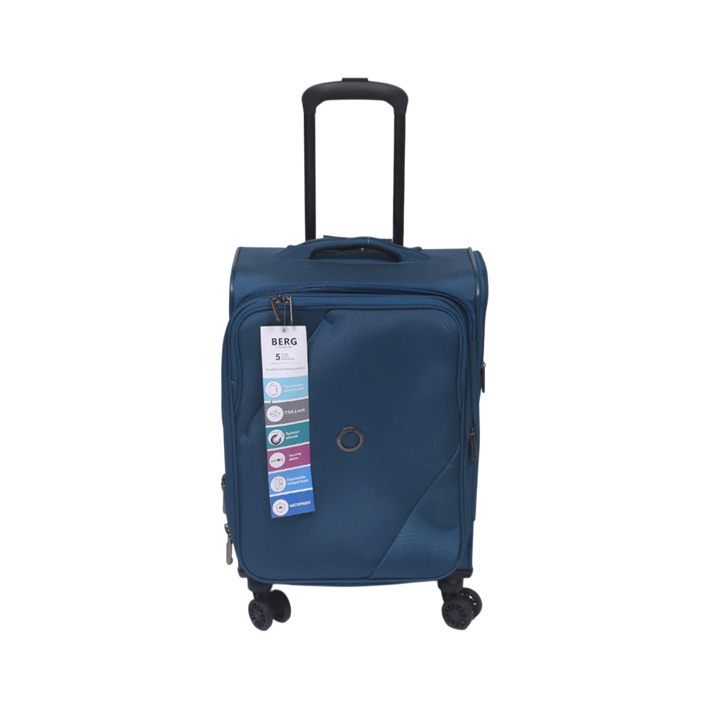 BERG GERMAN TROLLEY CASE MARINGA BLUE 20 INCH