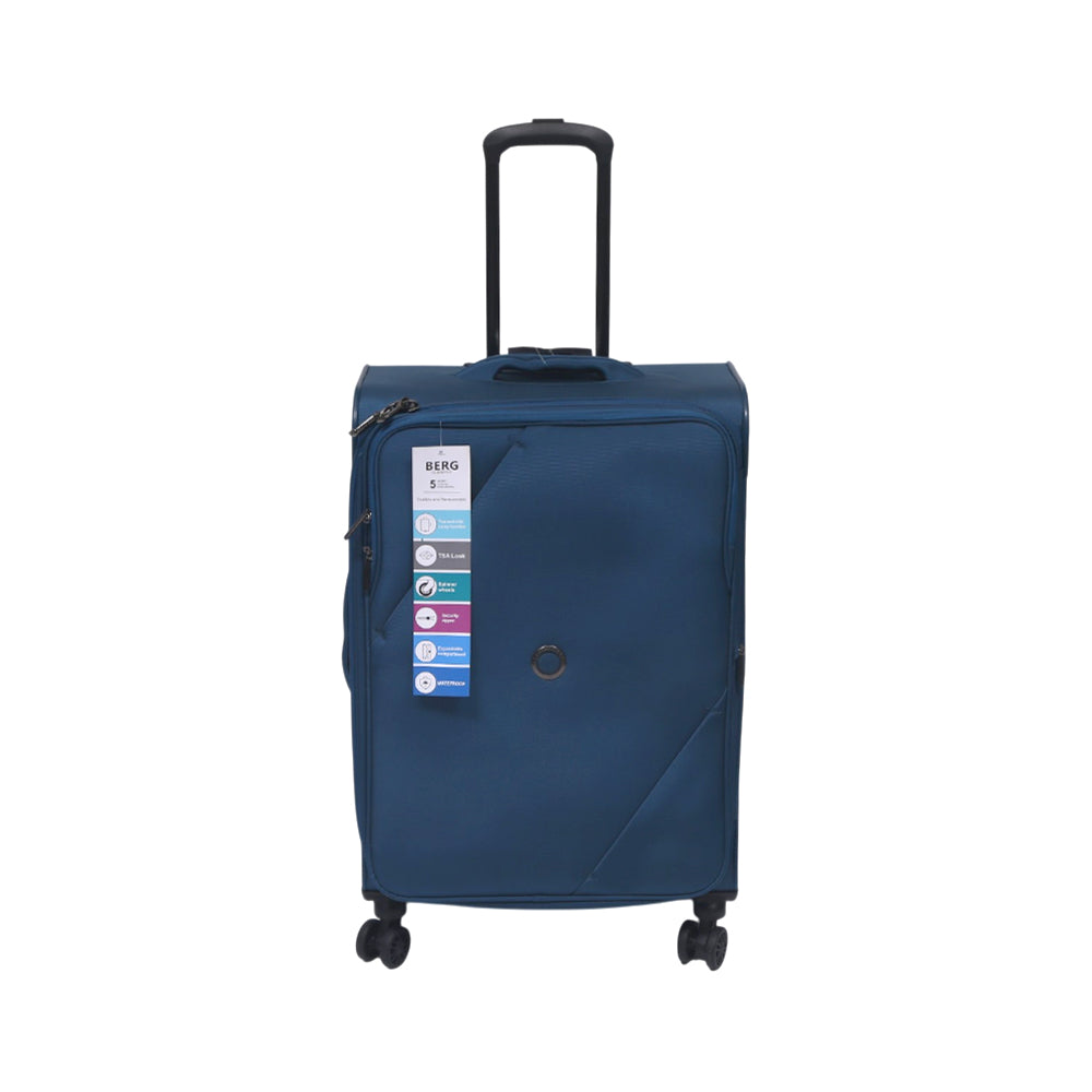 BERG GERMAN TROLLEY CASE MARINGA BLUE 24 INCH