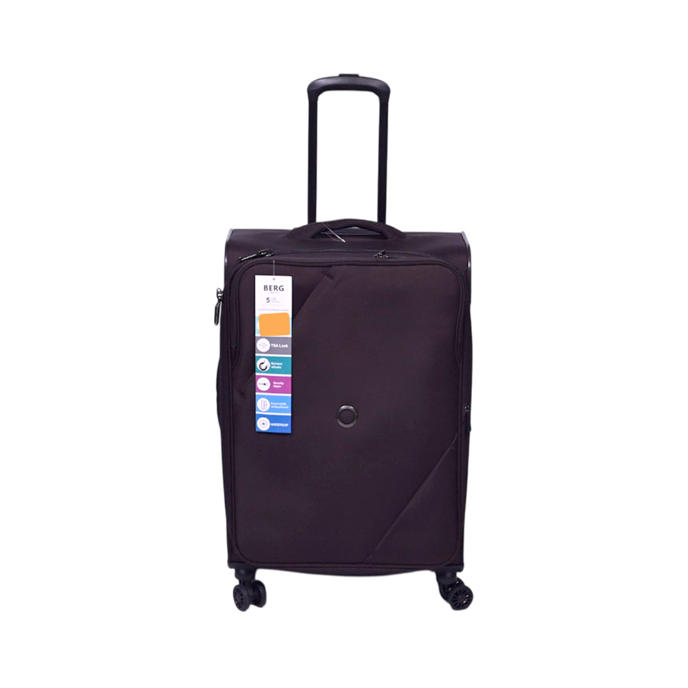 BERG GERMAN TROLLEY CASE MARINGA BROWN 24 INCH