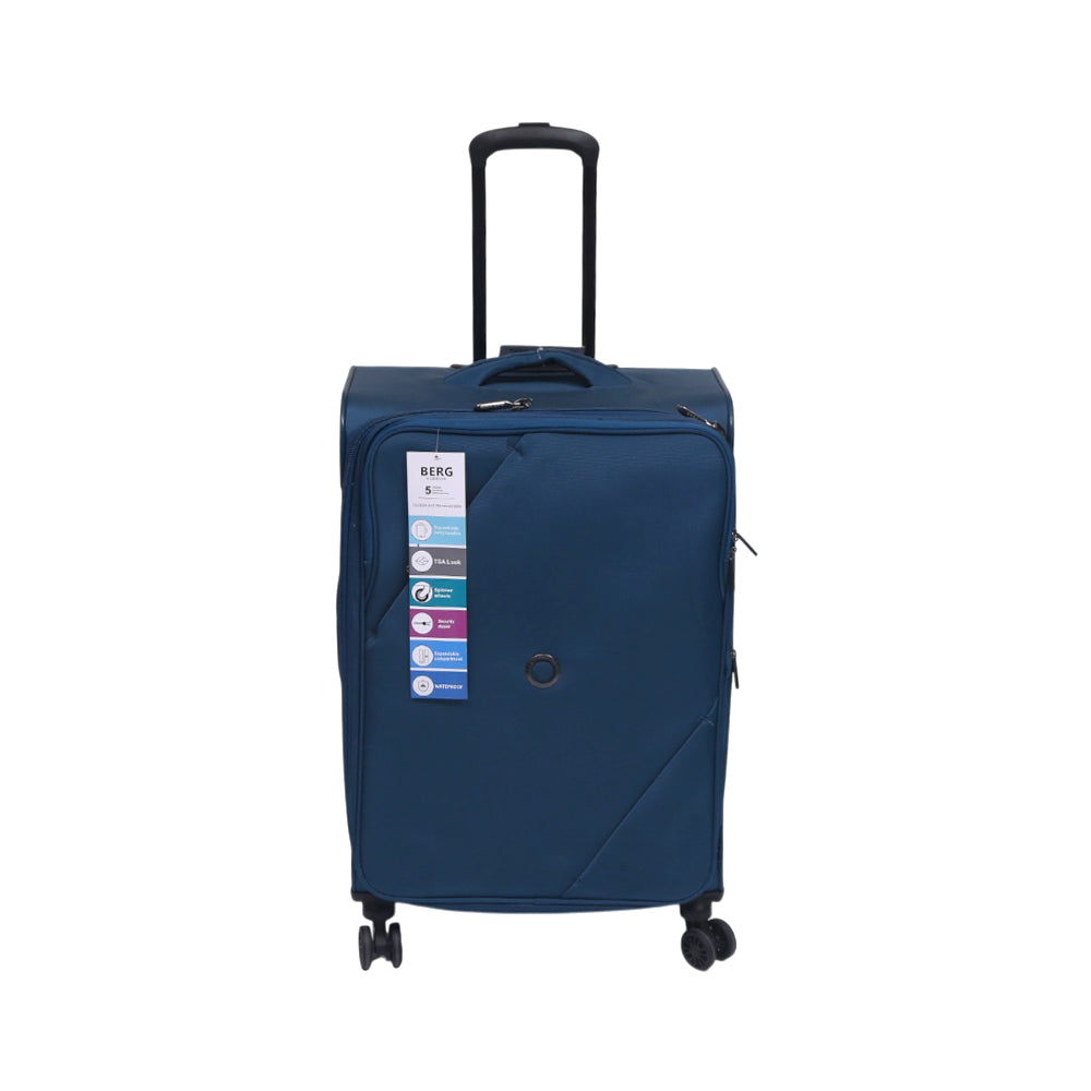 BERG GERMAN TROLLEY CASE MARINGA GREY BLUE 24 INCH