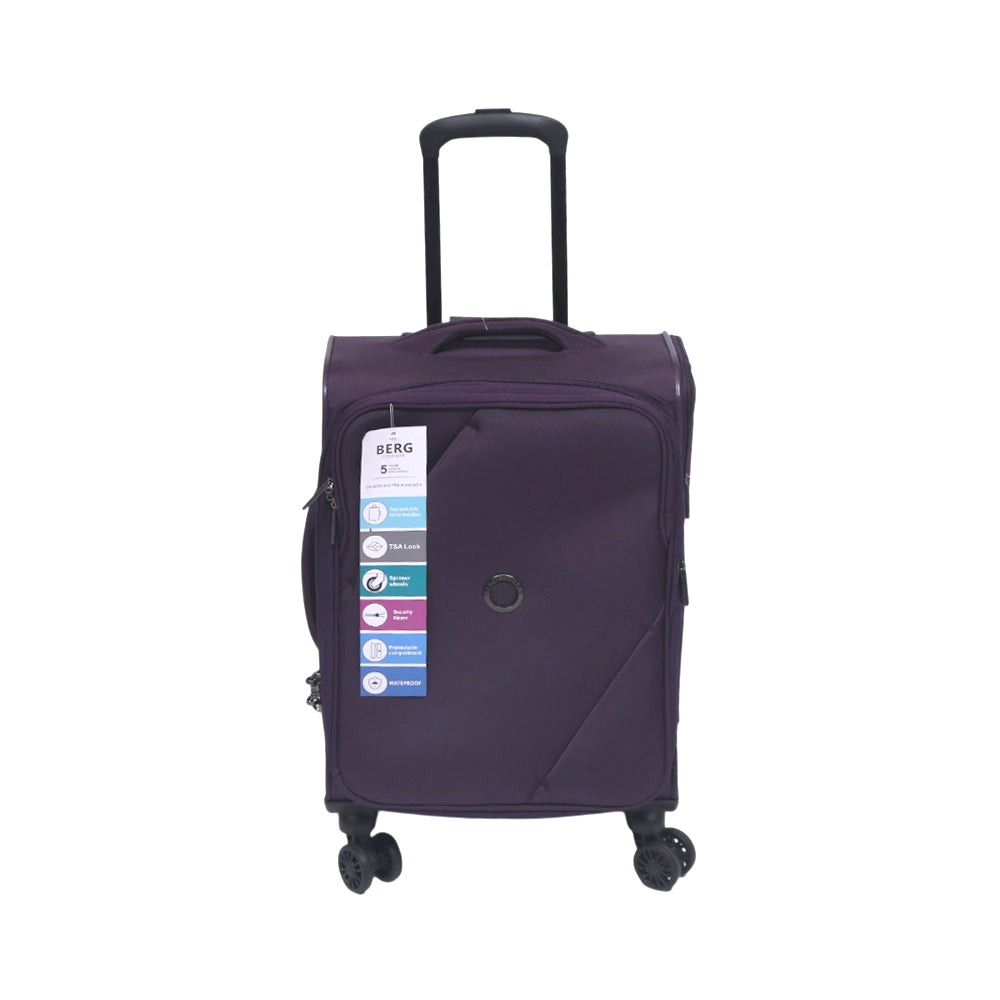 BERG GERMAN TROLLEY CASE MARINGA PURPLE 20 INCH
