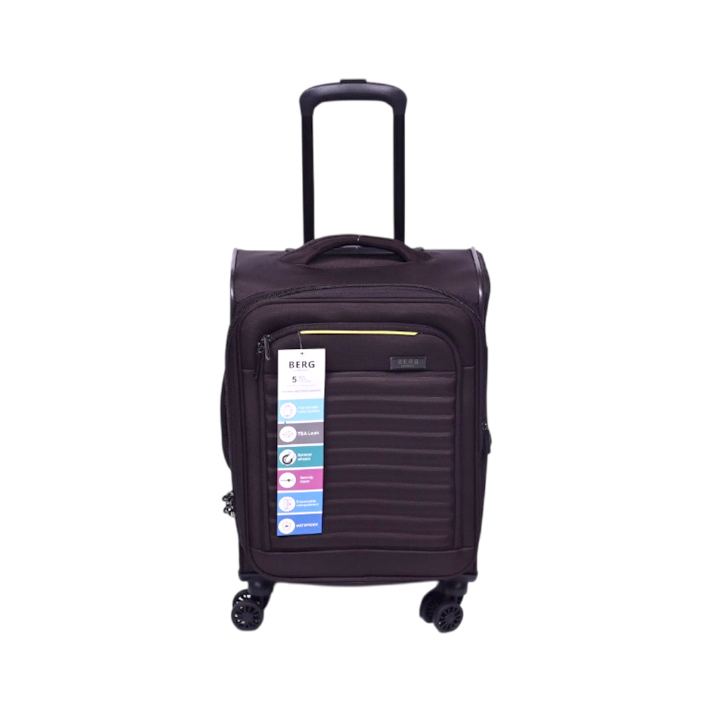 BERG GERMAN TROLLEY CASE NG BROWN 20 INCH