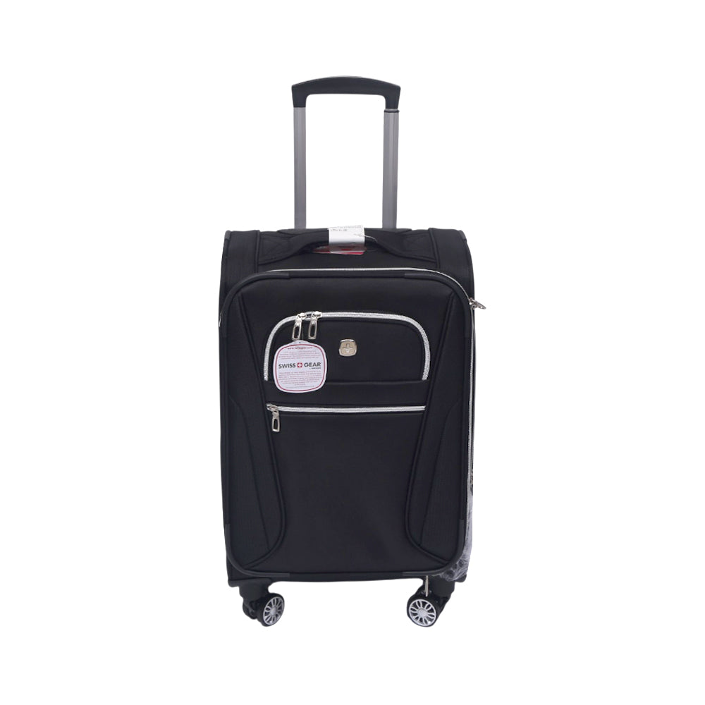 SWISS GEAR TROLLEY CASE CHECK LITE BLACK 20 INCH