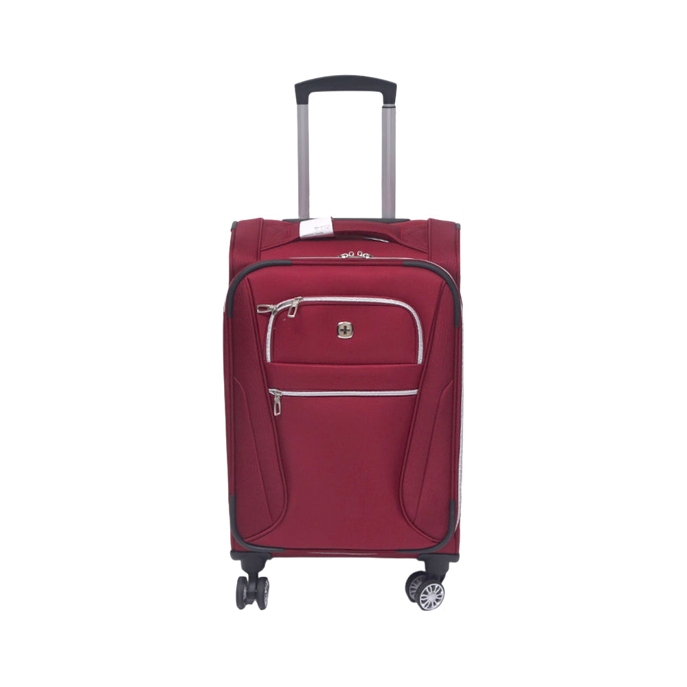 SWISS GEAR TROLLEY CASE CHECK LITE RED 20 INCH