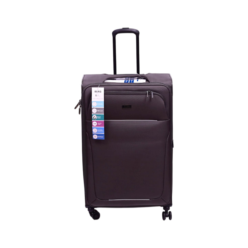 BERG GERMAN TROLLEY CASE SALMON GREY 28 INCH