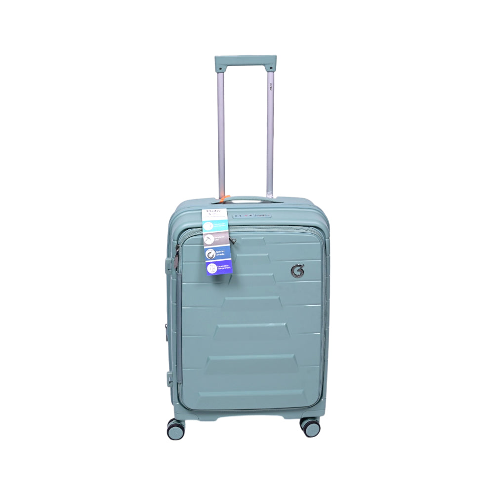 GOBY LONDON TROLLY CASE EUAN GREEN 24 INCH