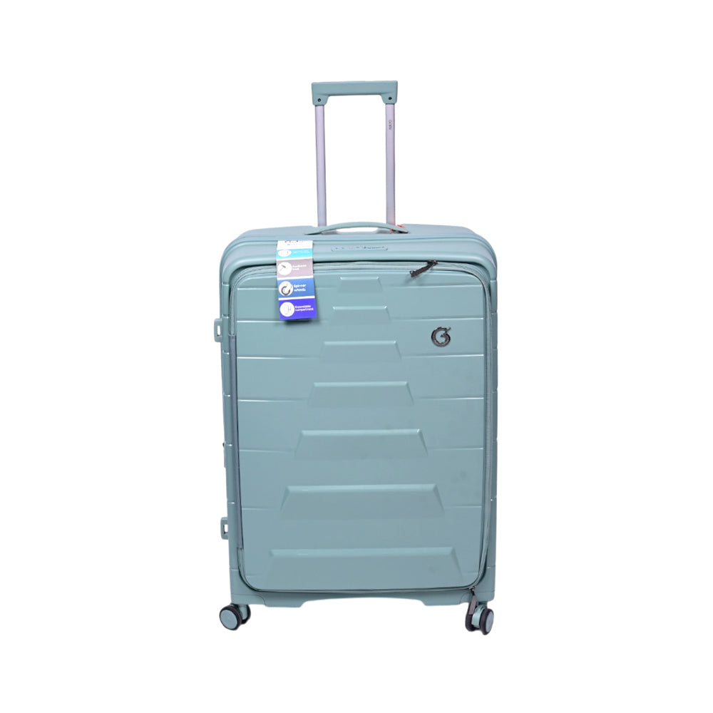 GOBY LONDON TROLLY CASE EUAN GREEN 28 INCH