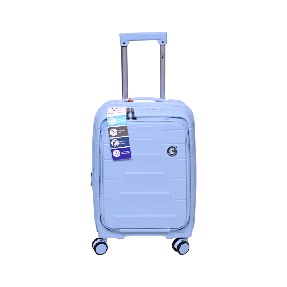 GOBY LONDON TROLLY CASE EUAN BLUE 20 INCH
