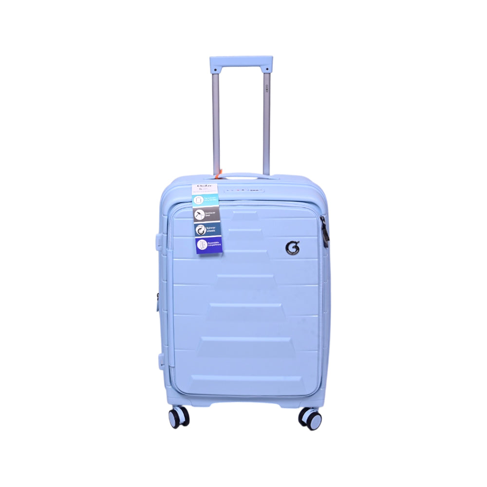 GOBY LONDON TROLLY CASE EUAN BLUE 24 INCH