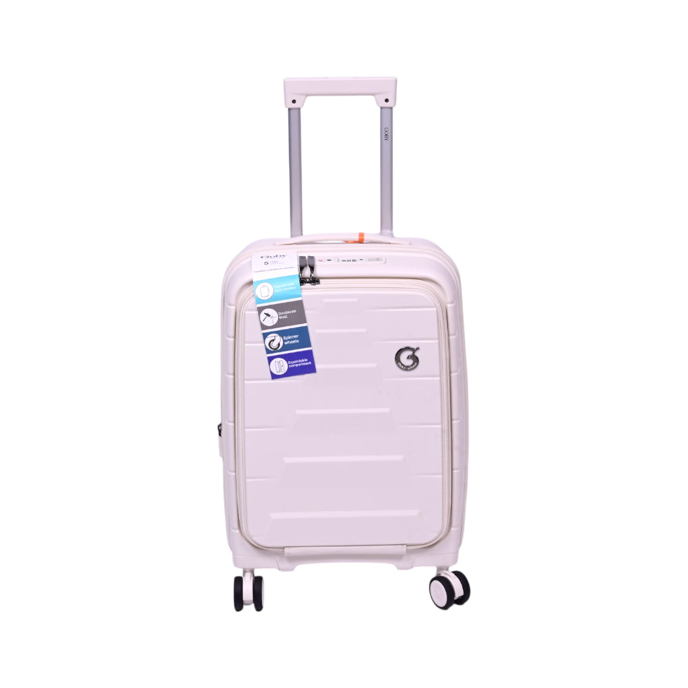 GOBY LONDON TROLLY CASE EUAN WHITE 20 INCH