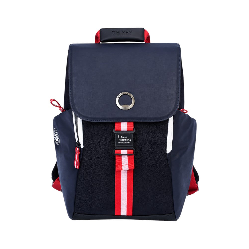 DELSEY PARIS SECURE FLAP BAG PACK BLUE