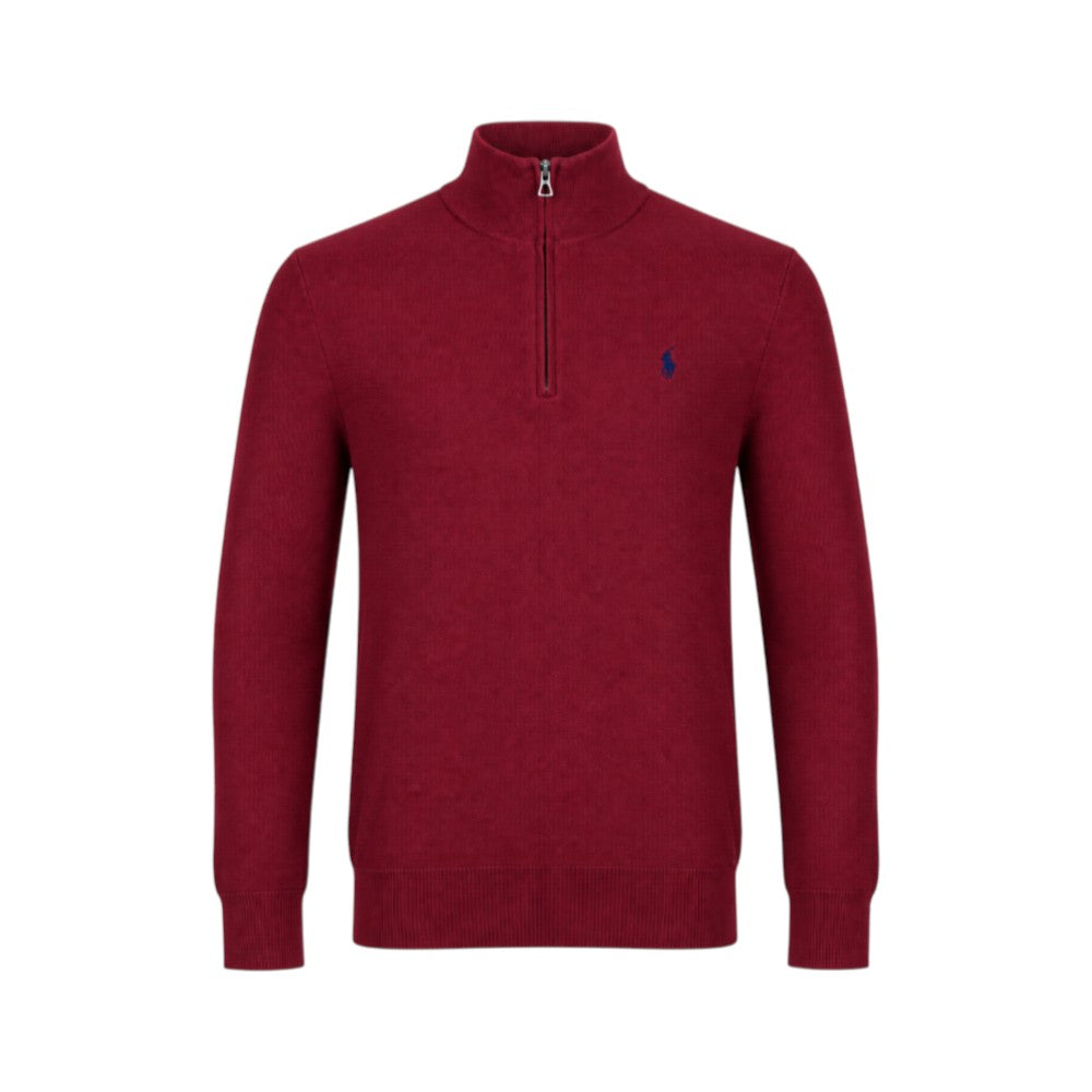 RL MEN L/S H-ZIPER PULLOVER UPPER 304525 MRN (IRW)