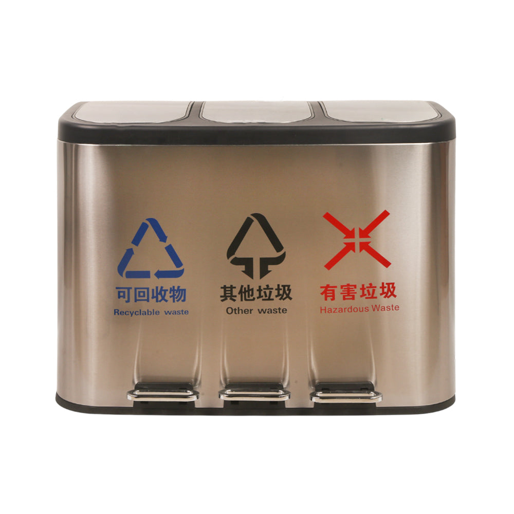 DUST BIN 3IN1 45 LTR IR JF-FR3-45 274-291