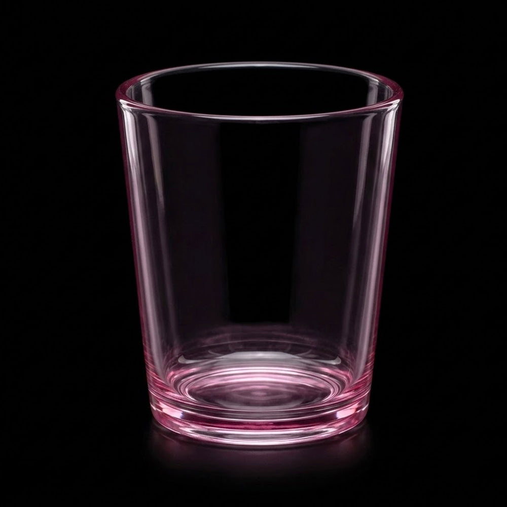 GLASS ACRYLIC KJ11 COLOUR PINK (Pack of 6)